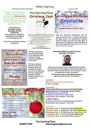 What's Hap'ning?. autumn newsletter 2025