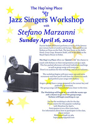 Master Classes & Workshops. Jazz poster 2023