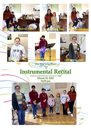 Events in Pictures. Spring 2023 Instrumental Recital