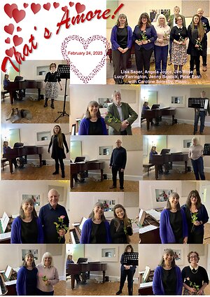 Events in Pictures. That's Amore Collage Feb 2023
